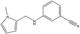 3-{[(1-methyl-1H-pyrrol-2-yl)methyl]amino}benzonitrile Struktur