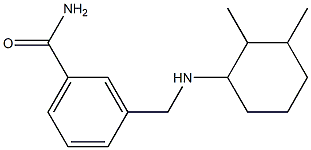 3-{[(2,3-dimethylcyclohexyl)amino]methyl}benzamide Struktur