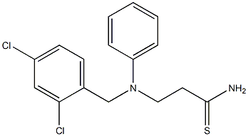 3-{[(2,4-dichlorophenyl)methyl](phenyl)amino}propanethioamide Struktur