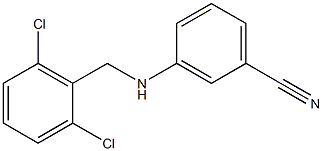 3-{[(2,6-dichlorophenyl)methyl]amino}benzonitrile Struktur