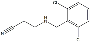 3-{[(2,6-dichlorophenyl)methyl]amino}propanenitrile Struktur