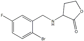 3-{[(2-bromo-5-fluorophenyl)methyl]amino}oxolan-2-one Struktur