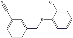 3-{[(2-chlorophenyl)sulfanyl]methyl}benzonitrile Struktur