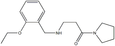 3-{[(2-ethoxyphenyl)methyl]amino}-1-(pyrrolidin-1-yl)propan-1-one Struktur