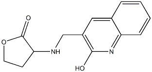 3-{[(2-hydroxyquinolin-3-yl)methyl]amino}oxolan-2-one Struktur