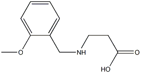 3-{[(2-methoxyphenyl)methyl]amino}propanoic acid Struktur