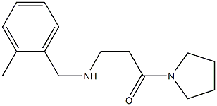 3-{[(2-methylphenyl)methyl]amino}-1-(pyrrolidin-1-yl)propan-1-one Struktur