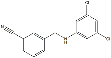 3-{[(3,5-dichlorophenyl)amino]methyl}benzonitrile Struktur