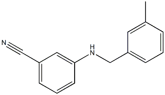 3-{[(3-methylphenyl)methyl]amino}benzonitrile Struktur