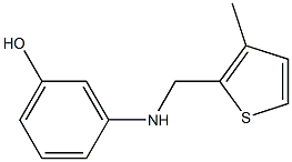 3-{[(3-methylthiophen-2-yl)methyl]amino}phenol Struktur