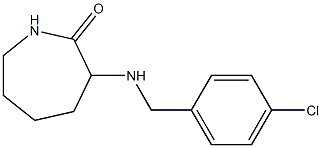 3-{[(4-chlorophenyl)methyl]amino}azepan-2-one Struktur