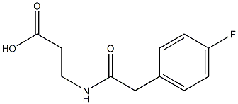 3-{[(4-fluorophenyl)acetyl]amino}propanoic acid Struktur