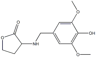 3-{[(4-hydroxy-3,5-dimethoxyphenyl)methyl]amino}oxolan-2-one Struktur