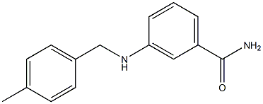 3-{[(4-methylphenyl)methyl]amino}benzamide Struktur