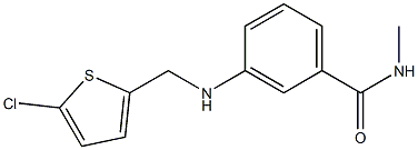 3-{[(5-chlorothiophen-2-yl)methyl]amino}-N-methylbenzamide Struktur