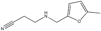 3-{[(5-methylfuran-2-yl)methyl]amino}propanenitrile Struktur