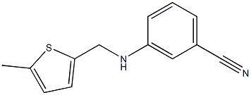 3-{[(5-methylthiophen-2-yl)methyl]amino}benzonitrile Struktur