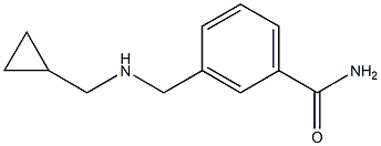 3-{[(cyclopropylmethyl)amino]methyl}benzamide Struktur