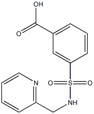 3-{[(pyridin-2-ylmethyl)amino]sulfonyl}benzoic acid Struktur