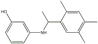 3-{[1-(2,4,5-trimethylphenyl)ethyl]amino}phenol Struktur