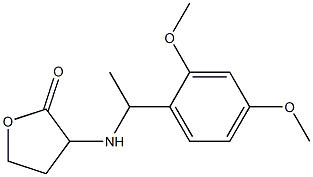 3-{[1-(2,4-dimethoxyphenyl)ethyl]amino}oxolan-2-one Struktur