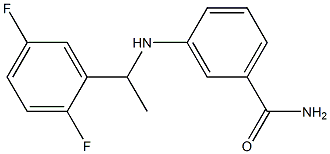 3-{[1-(2,5-difluorophenyl)ethyl]amino}benzamide Struktur