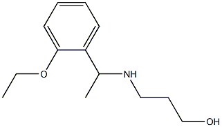 3-{[1-(2-ethoxyphenyl)ethyl]amino}propan-1-ol Struktur