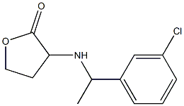 3-{[1-(3-chlorophenyl)ethyl]amino}oxolan-2-one Struktur