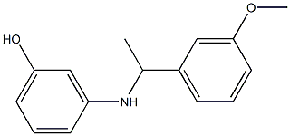 3-{[1-(3-methoxyphenyl)ethyl]amino}phenol Struktur