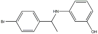 3-{[1-(4-bromophenyl)ethyl]amino}phenol Struktur