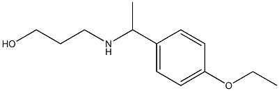 3-{[1-(4-ethoxyphenyl)ethyl]amino}propan-1-ol Struktur