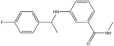 3-{[1-(4-fluorophenyl)ethyl]amino}-N-methylbenzamide Struktur