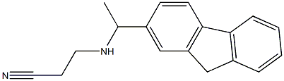 3-{[1-(9H-fluoren-2-yl)ethyl]amino}propanenitrile Struktur