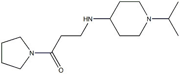 3-{[1-(propan-2-yl)piperidin-4-yl]amino}-1-(pyrrolidin-1-yl)propan-1-one Struktur