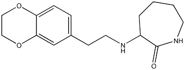 3-{[2-(2,3-dihydro-1,4-benzodioxin-6-yl)ethyl]amino}azepan-2-one Struktur