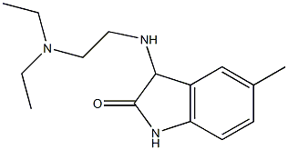 3-{[2-(diethylamino)ethyl]amino}-5-methyl-2,3-dihydro-1H-indol-2-one Struktur