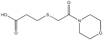 3-{[2-(morpholin-4-yl)-2-oxoethyl]sulfanyl}propanoic acid Struktur