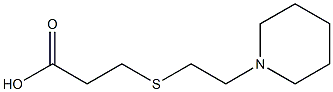 3-{[2-(piperidin-1-yl)ethyl]sulfanyl}propanoic acid Struktur