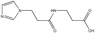 3-{[3-(1H-imidazol-1-yl)propanoyl]amino}propanoic acid Struktur