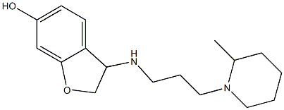 3-{[3-(2-methylpiperidin-1-yl)propyl]amino}-2,3-dihydro-1-benzofuran-6-ol Struktur