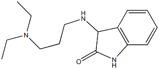 3-{[3-(diethylamino)propyl]amino}-2,3-dihydro-1H-indol-2-one Struktur