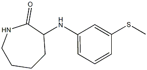 3-{[3-(methylsulfanyl)phenyl]amino}azepan-2-one Struktur