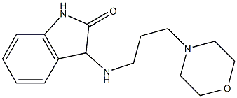 3-{[3-(morpholin-4-yl)propyl]amino}-2,3-dihydro-1H-indol-2-one Struktur