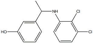 3-{1-[(2,3-dichlorophenyl)amino]ethyl}phenol Struktur