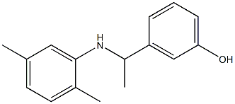 3-{1-[(2,5-dimethylphenyl)amino]ethyl}phenol Struktur