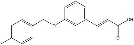 3-{3-[(4-methylphenyl)methoxy]phenyl}prop-2-enoic acid Struktur