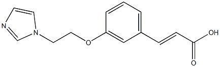 3-{3-[2-(1H-imidazol-1-yl)ethoxy]phenyl}prop-2-enoic acid Struktur