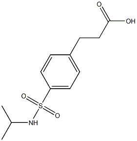 3-{4-[(isopropylamino)sulfonyl]phenyl}propanoic acid Struktur