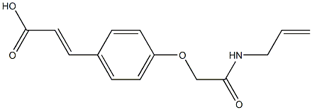 3-{4-[(prop-2-en-1-ylcarbamoyl)methoxy]phenyl}prop-2-enoic acid Struktur