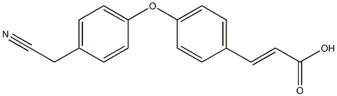 3-{4-[4-(cyanomethyl)phenoxy]phenyl}prop-2-enoic acid Struktur